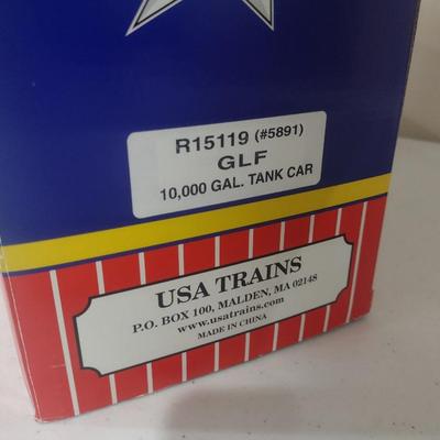 USA Trains 1:29 Scale Gulf Corporation Single Dome 10,000 Gallon Tank Car R15119 with Box (#29)