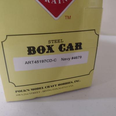 Aristo Craft Trains 1:29 Scale United States Navy Steel Box Car ART-45797 CD-C with Box (#31)