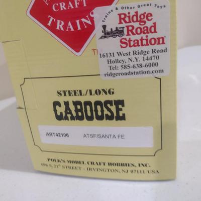 Aristo Craft Trains 1:29 Scale Santa Fe Steel Long Caboose ART-42106 with Box (#32)