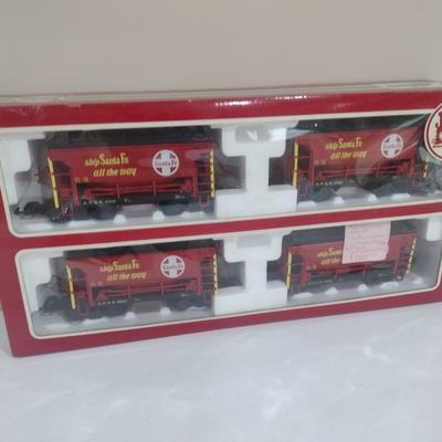 Lehman-Gross-Bahn 1:29 Scale Four Piece Santa Fe Coal Cars 40040 with Box (#33)