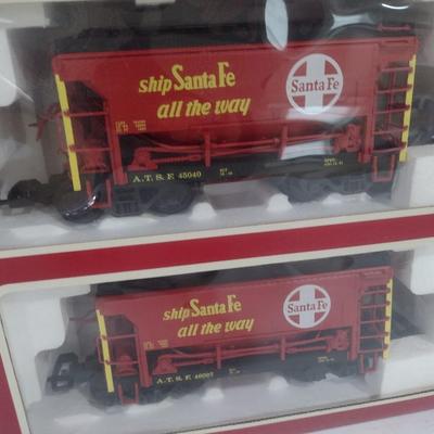 Lehman-Gross-Bahn 1:29 Scale Four Piece Santa Fe Coal Cars 40040 with Box (#33)