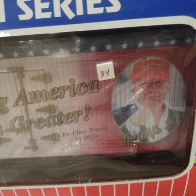 USA Trains 1:29 Scale Trump Make America Even Greater Refrigerator Car R16043 with Box (#34)
