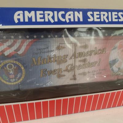USA Trains 1:29 Scale Trump Make America Even Greater Refrigerator Car R16043 with Box (#34)