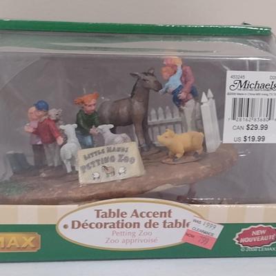 Lemax Village Collection Scale Size Little Hands Petting Zoo with Box (#36)