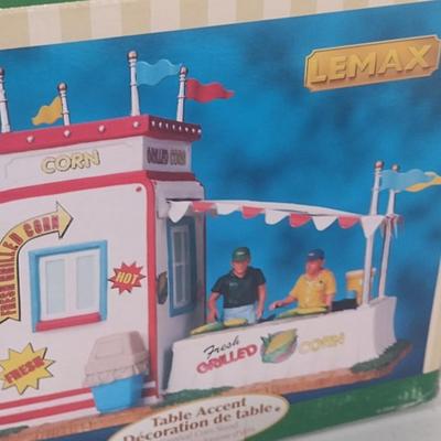 Lemax Village Collection Scale Size Grilled Corn Stand with Box (#37)