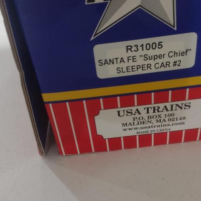 USA Trains 1:29 Extruded Aluminum Santa Fe Super Chief Sleeper Car #2 R31005 with Box (#41)