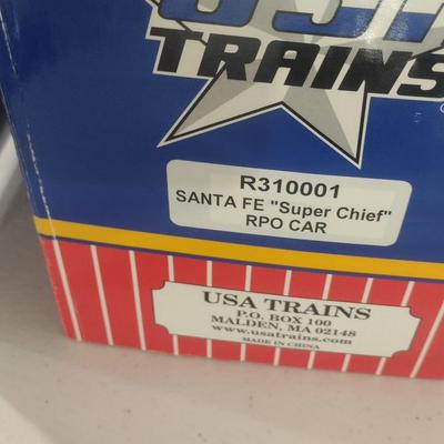 USA Trains 1:29 Extruded Aluminum Santa Fe Super Chief RPO Car R31001 with Box (#42)