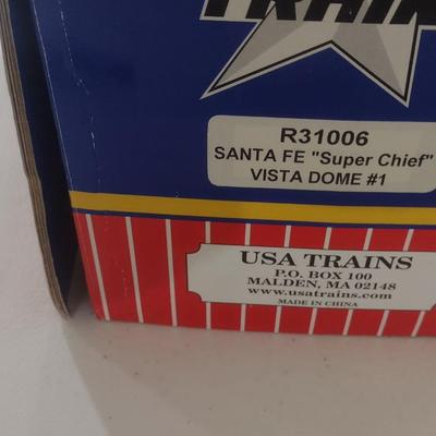 USA Trains 1:29 Extruded Aluminum Santa Fe Super Chief Vista Dome #1 R31006 with Box (#45)