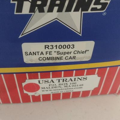 USA Trains 1:29 Extruded Aluminum Santa Fe Super Chief Combine Car #1 R31003 with Box (#46)