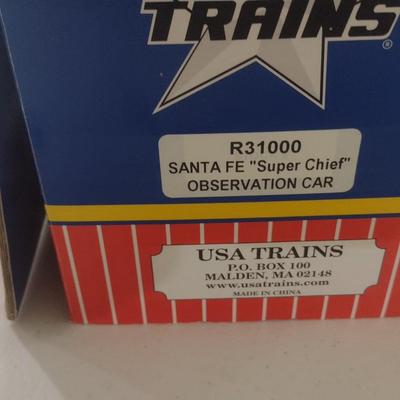 USA Trains 1:29 Extruded Aluminum Santa Fe Super Chief Observation Car R31000 with Box (#47)