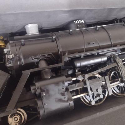 Aristo Craft Train Rare 1:29 Scale Steam Locomotive 3186 with Coal Tender Car in Aluminum Carry Case