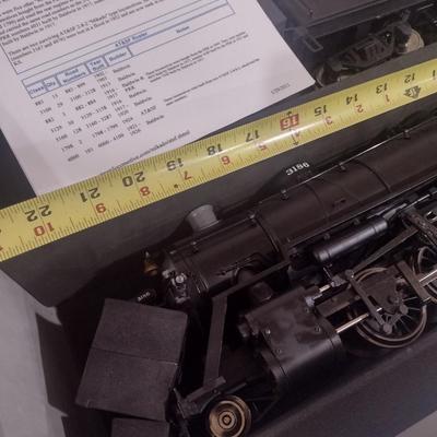 Aristo Craft Train Rare 1:29 Scale Steam Locomotive 3186 with Coal Tender Car in Aluminum Carry Case