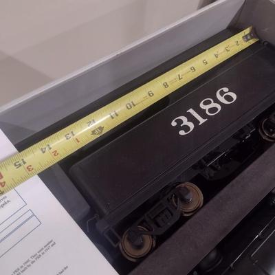 Aristo Craft Train Rare 1:29 Scale Steam Locomotive 3186 with Coal Tender Car in Aluminum Carry Case