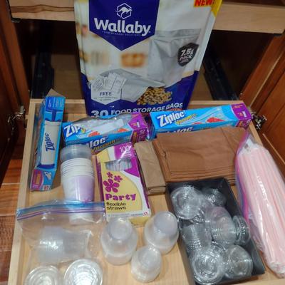 Collection of Food Storage Bags and Cups- Long Term Storage Bags Included
