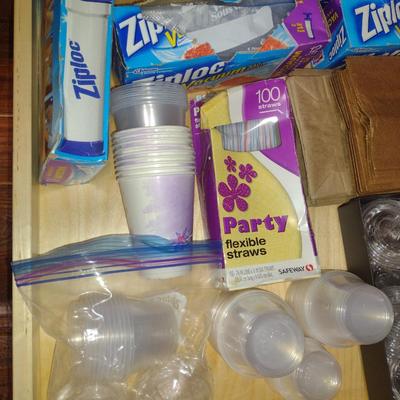 Collection of Food Storage Bags and Cups- Long Term Storage Bags Included