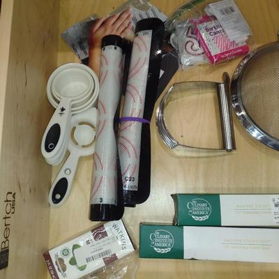 Assorted Utensils, Cutlery, and Kitchen Helpers