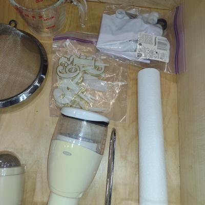 Assorted Utensils, Cutlery, and Kitchen Helpers