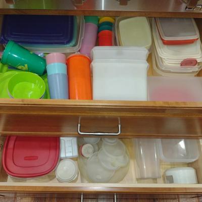 Collection of Plastic Storage Containers- Assorted Makers