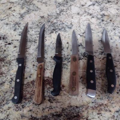 Collection of Cutlery with Two Wooden Blocks- Assorted Makers