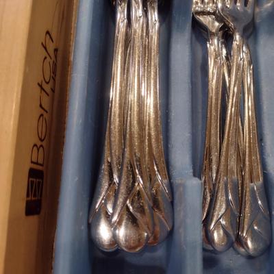 Collection of Mikasa Stainless Flatware- Gerald Patrick Pattern- Approx 59 Pieces