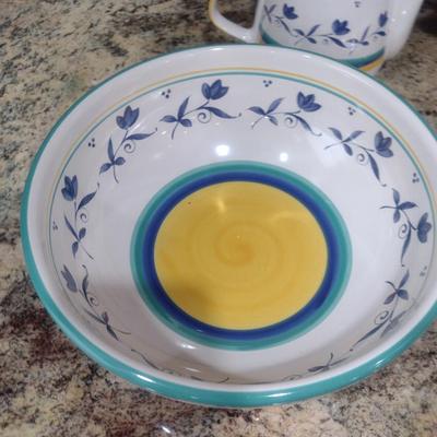 Studio Nova Serve Ware- Skylight Pattern- Bowl, Platter, Pitcher, and Tea Pot