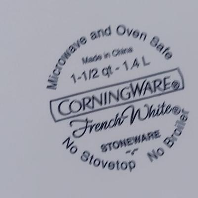 Collection of Baking Dishes and Ramekins- Assorted Makers- Includes Corningware French White