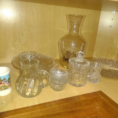 Contents of Cabinet- Crystal/Glass Serve Ware