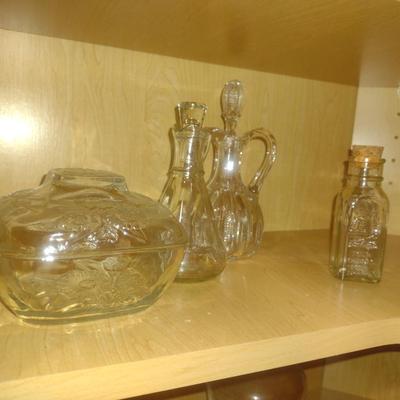 Contents of Cabinet- Crystal/Glass Serve Ware