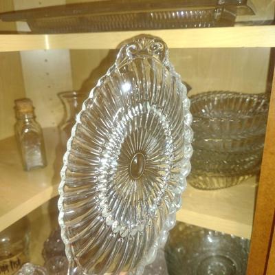 Contents of Cabinet- Crystal/Glass Serve Ware