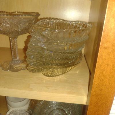 Contents of Cabinet- Crystal/Glass Serve Ware
