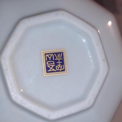 Assorted Hand Painted Asian Dishes- Includes Sake Set