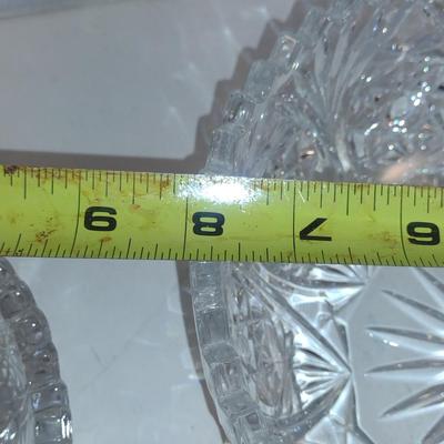 Collection of Glass/Crystal Serving Bowls- Three Pieces