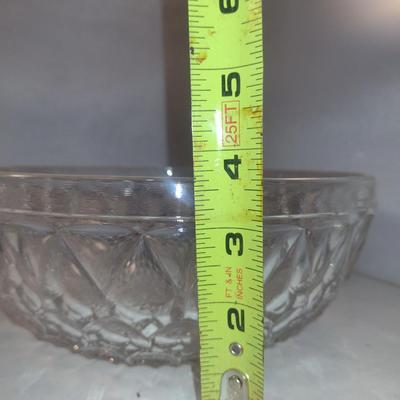 Pair of Glass/Crystal Serving Bowls