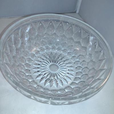 Pair of Glass/Crystal Serving Bowls