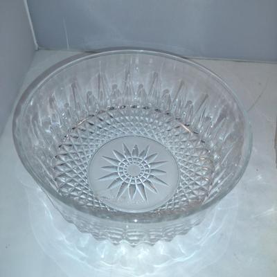 Pair of Glass/Crystal Serving Bowls