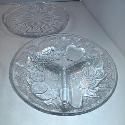 Collection of Glass/Crystal Serving Trays