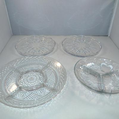 Collection of Glass/Crystal Serving Trays