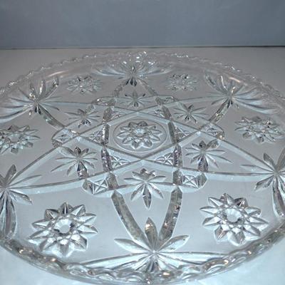 Pair of Glass/Crystal Serving Platters