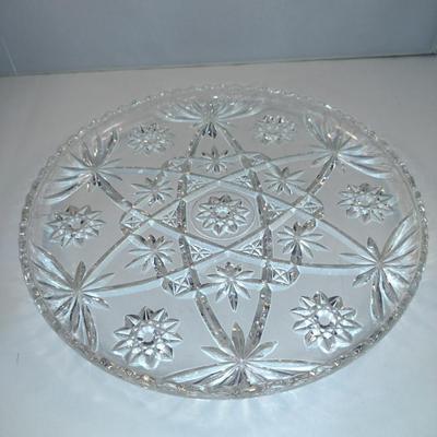 Pair of Glass/Crystal Serving Platters
