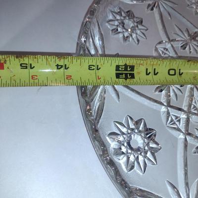 Pair of Glass/Crystal Serving Platters