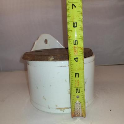Salt Cellar with Wooden Lid