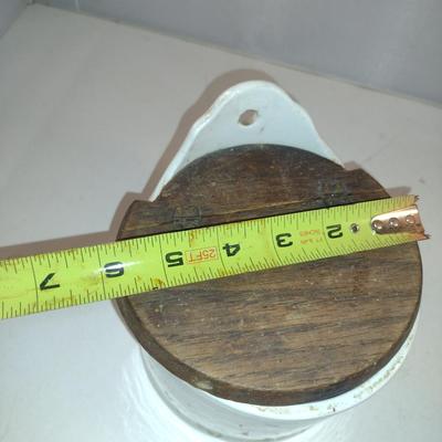 Salt Cellar with Wooden Lid