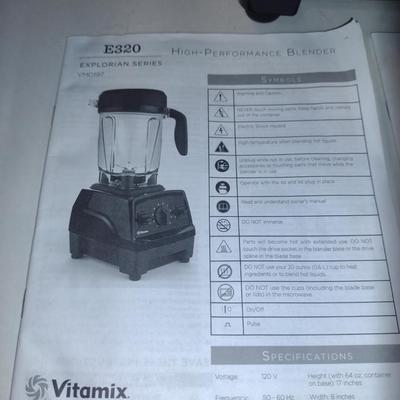 Vitamix E320 High Performance Blender with Cookbook