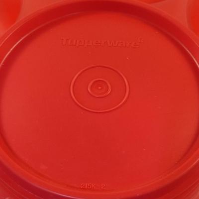 Tupperware Deviled Egg Carrier and Large, Divided Server with Lid