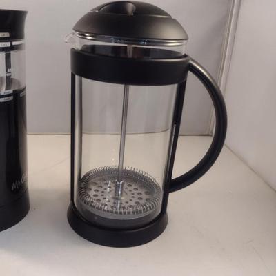 Coffee Grinder and Coffee Press