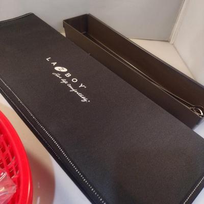Grilling Accessories- Utensil Set, Metal Skewers, Plastic Serving Baskets with Liners