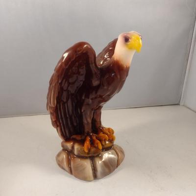 Hand Crafted Eagle Shaped Candle- Approx 7 1/2" Tall