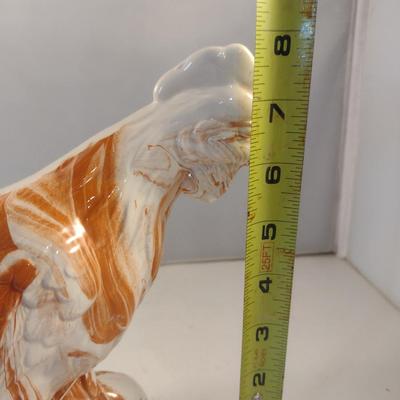 'Carl's Clays' Chicken Design Decorative Figure Formed from Alabama Clay- Approx 8" Tall