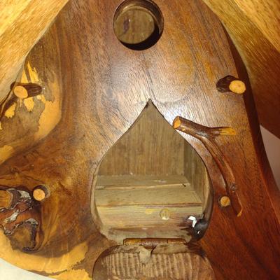 Whimsical House Wren Birdhouse- Locally Created from Multiple Woods and Antique Tin Shingle