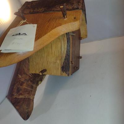 Whimsical House Wren Birdhouse- Locally Created from Multiple Woods and Antique Tin Shingle